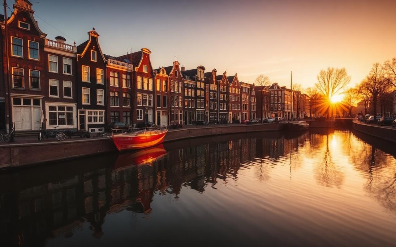 Amsterdam skyline